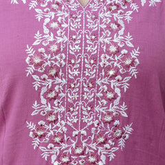 EthniFlair Yoke Design Notch Neck Straight Kurta With Trousers & Dupatta