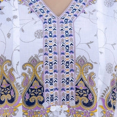 EthniFlair Floral Printed V Neck Anarkali Kurta & Trousers With Dupatta