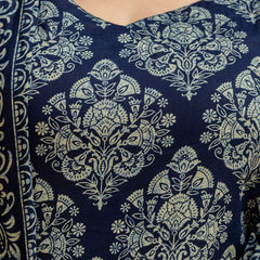 EthniFlair Women Ethnic Motifs Printed Regular Pure Cotton Kurta with Palazzos & With Dupatta