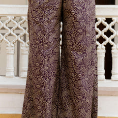 EthniFlair Women Ethnic Motifs Printed Regular Pure Cotton Kurta with Palazzos & With Dupatta