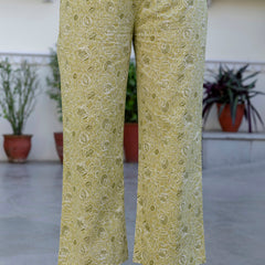 EthniFlair Floral Printed Kurta with Palazzos & Dupatta