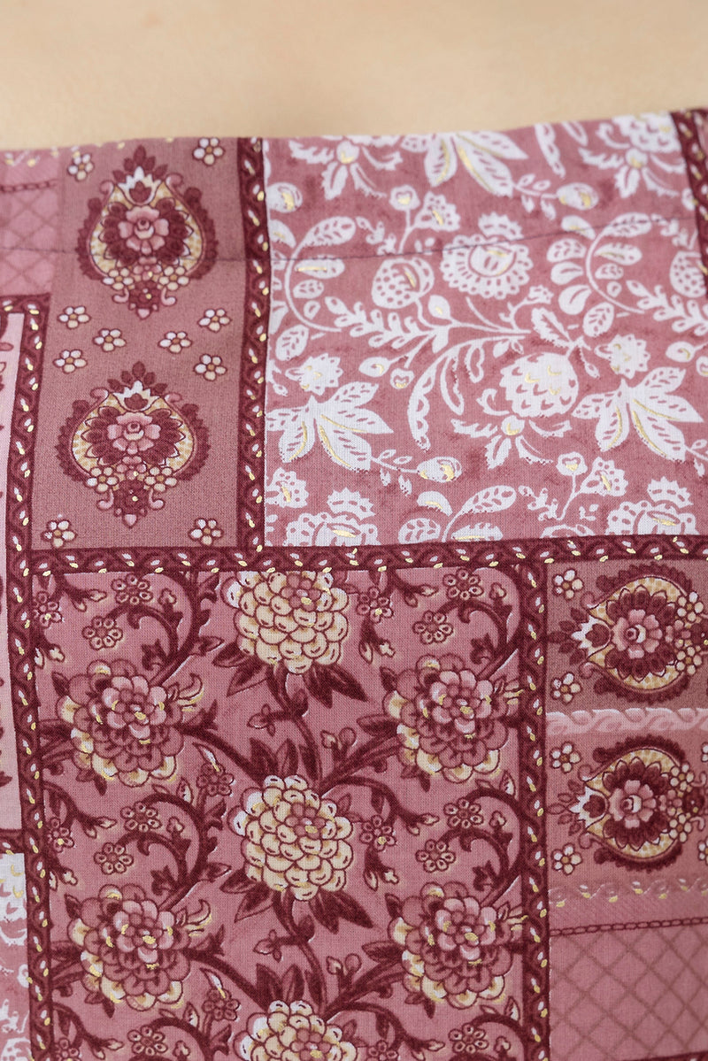 EthniFlair Ethnic Motifs Printed Silk Straight Kurta With Palazzos & Dupatta