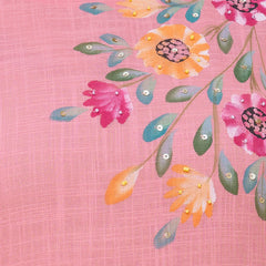 EthniFlair Floral Printed Aari Work Kurta with Pyjamas & Dupatta