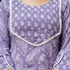 EthniFlair Ethnic Motifs Embroidered Kurta with Pyjamas & Dupatta