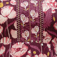 EthniFlair Floral Embroidered Anarkali Kurta with Pyjamas & Dupatta