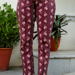 EthniFlair Floral Embroidered Anarkali Kurta with Pyjamas & Dupatta