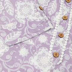 EthniFlair Floral Printed Round Neck Straight Kurta