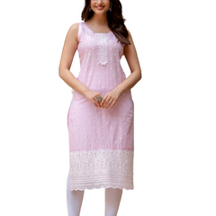 EthniFlair Ethnic Motifs Printed Sequinned Floral Kurta