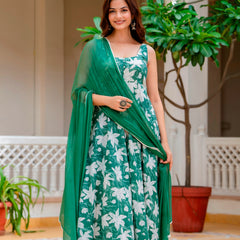 EthniFlair Floral Printed Floral Anarkali Kurta