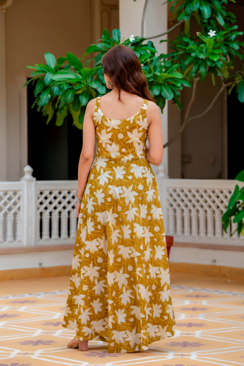 EthniFlair Floral Printed Floral Anarkali Kurta