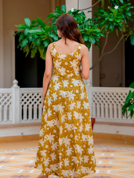 EthniFlair Floral Printed Floral Anarkali Kurta