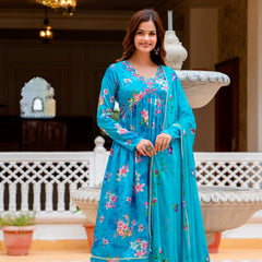 Women Embellished & Embroidered A-Line Kurta Set