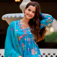 Women Embellished & Embroidered A-Line Kurta Set