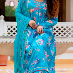 Women Embellished & Embroidered A-Line Kurta Set