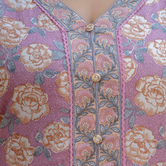 EthniFlair Floral Printed Kurta with Pyjamas & Dupatta