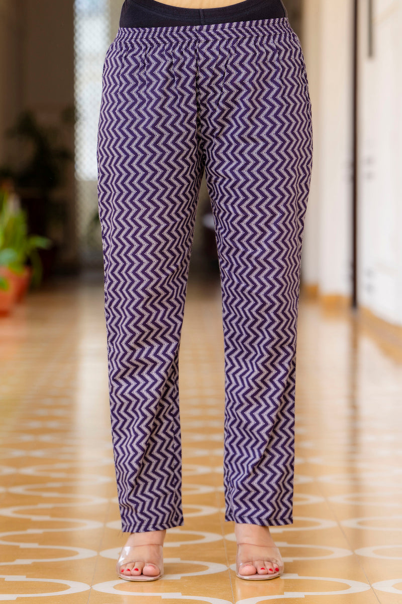 EthniFlair Floral Printed Empire Aari Work Kurta with Trousers & Dupatta