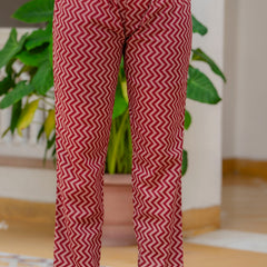 EthniFlair Floral Printed Empire Aari Work Kurta with Trousers & Dupatta