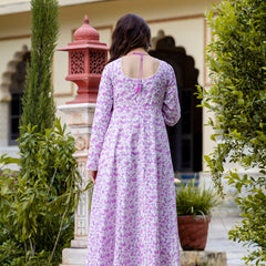 EthniFlair Floral Printed Floral Anarkali Kurta