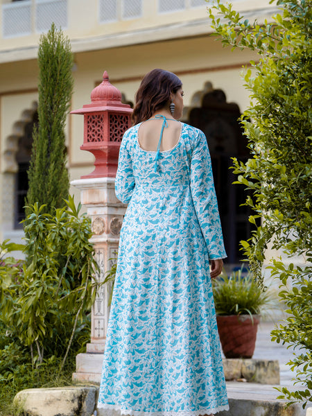 EthniFlair Floral Printed Floral Anarkali Kurta