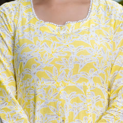 EthniFlair Floral Printed Floral Anarkali Kurta