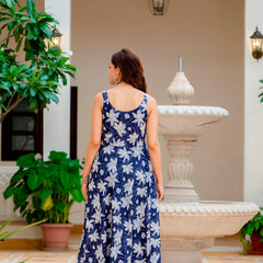 EthniFlair Floral Printed Floral Anarkali Kurta