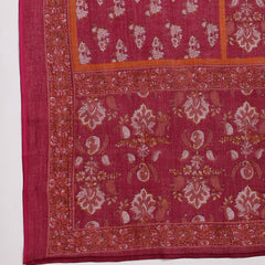 EthniFlair Floral Yoke Design Angrakha Aari Work Kurta with Trousers & Dupatta