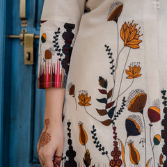 EthniFlair Printed Tunic With Trousers Co-Ords Set