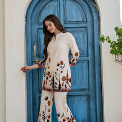 EthniFlair Printed Tunic With Trousers Co-Ords Set